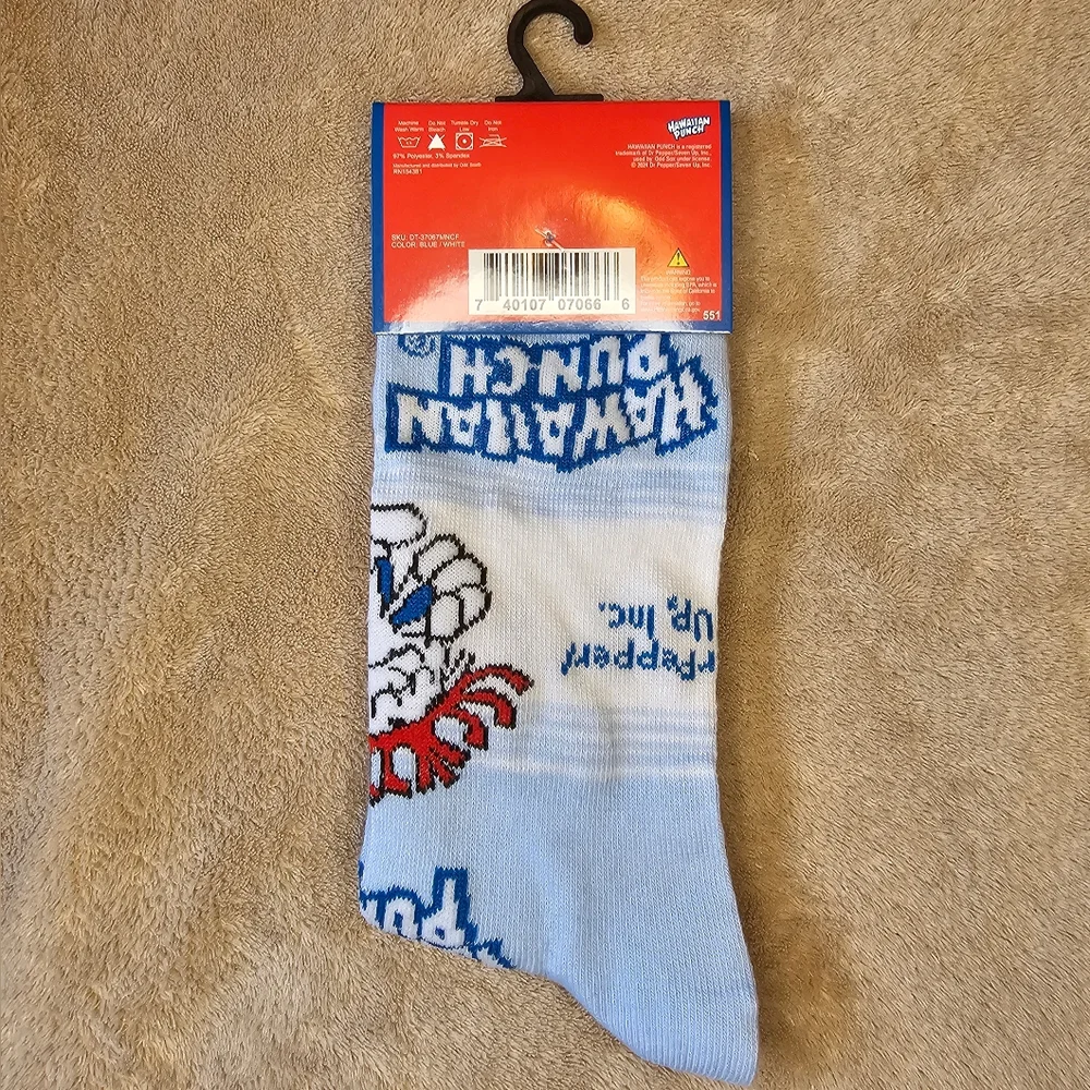 Unisex Adult Hawaiin punch socks NEW